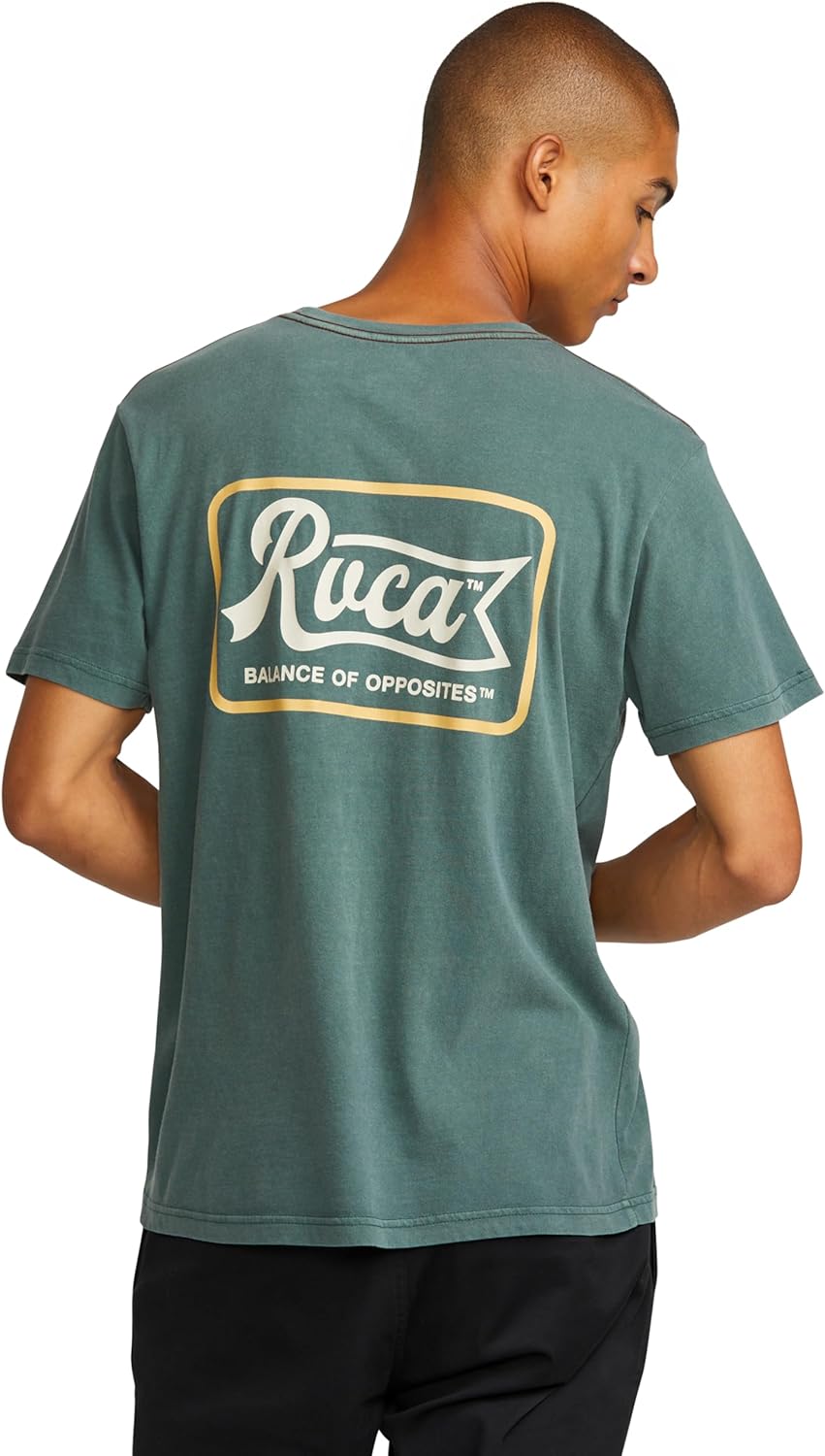 RVCA Men's Pen Script Short Sleeve Tee