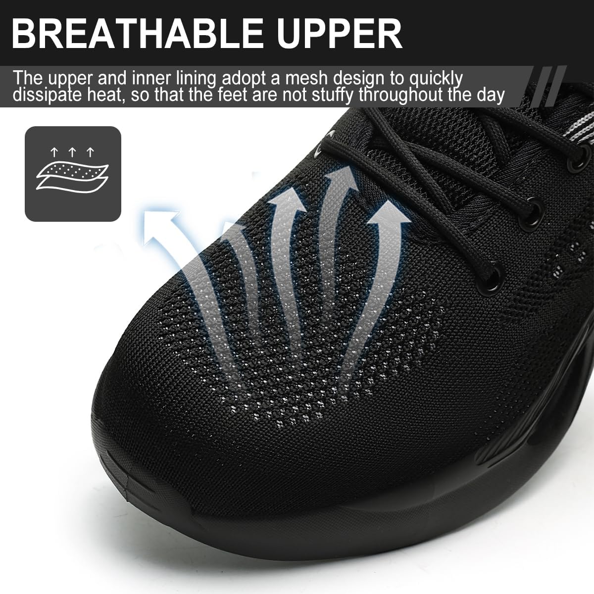 Scarpe Antinfortunistiche Uomo Donna Scarpe da Lavoro Donna Leggere Scarpe Sicurezza con Punta in Acciaio Traspiranti Comode Scarpe Sicurezza Antiscivolo Traspiranti 38-46 EU