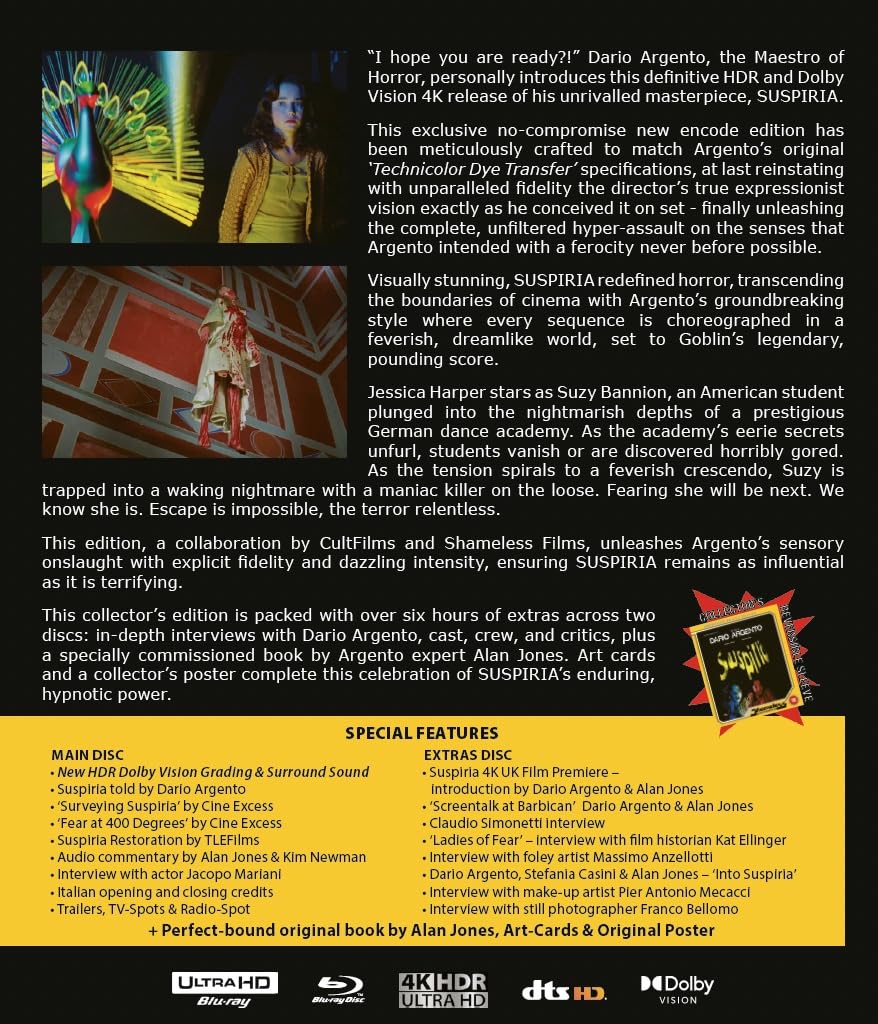 Suspiria [4KUHD-HDR VISON] [ALL REGION] Limited Numbered