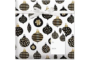 Black & Gold Premium Jumbo Christmas Wrapping Paper