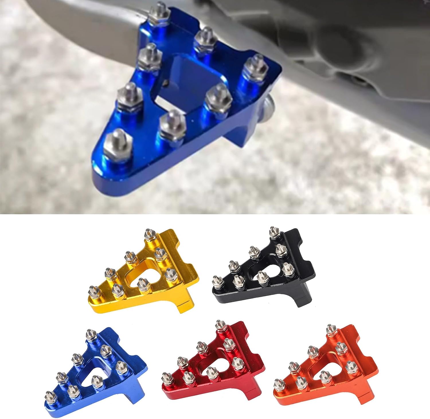 CRF50 Dirt Bike Rear Brake Lever Pedal, All-Terrain Grip & Secure Steel Design, Easy Mounting Nonslip Motorcycle Brake Footpeg