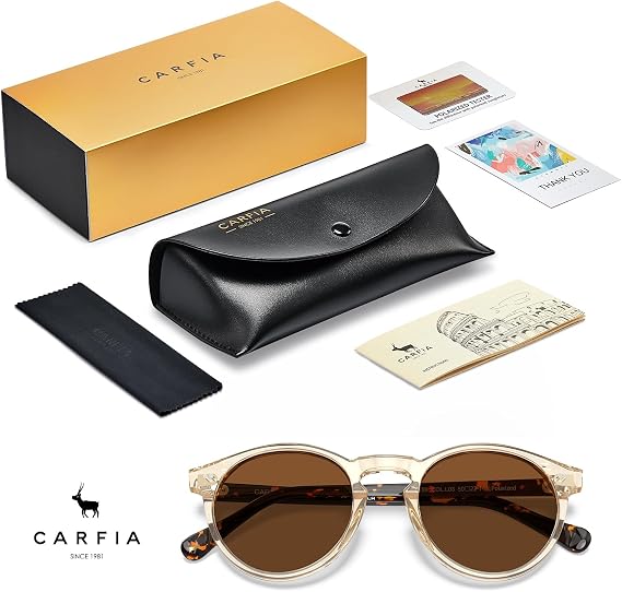 CARFIA Mens Sunglasses Retro Polarised Eyewear UV400 Protection CA5289L