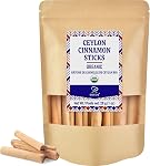 Soeos Organic Ceylon Des bâtons de cannelle, 28g (1oz) Boîte de 1, Cinnamon véritable Ceylan, bâtons entiers premium pour le cuisson, la cuisson, les boissons, l'aromatique et naturellement l'épice sucrée.