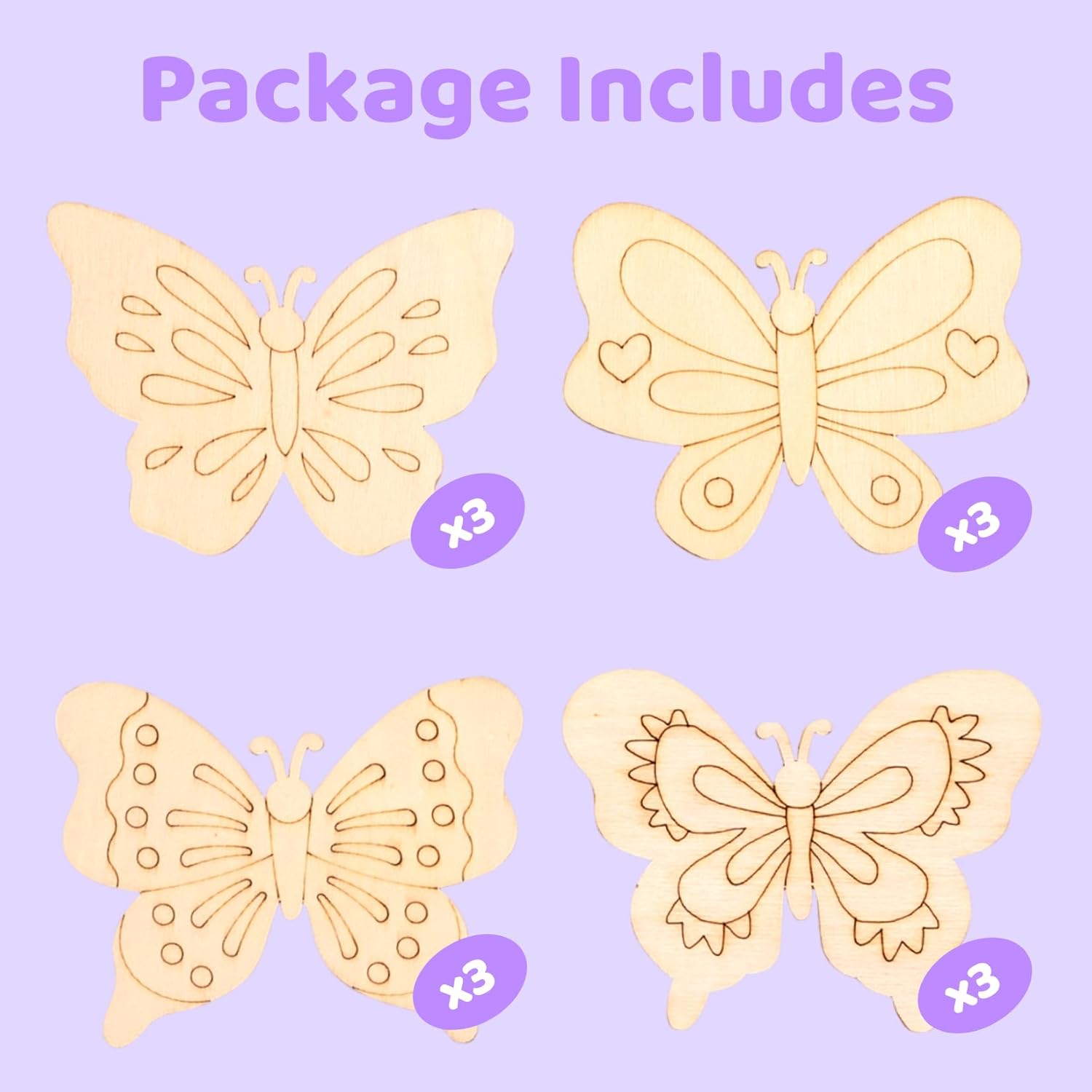 Butterfly Party Favors - 12 PCS Butterfly Birthday Party Supplies - Butterfly Bubbles & Paint Crafts - Butterfly Birthday Decorations Goodie Bags Gifts Prizes for Kids Girls Toddler - Image 3