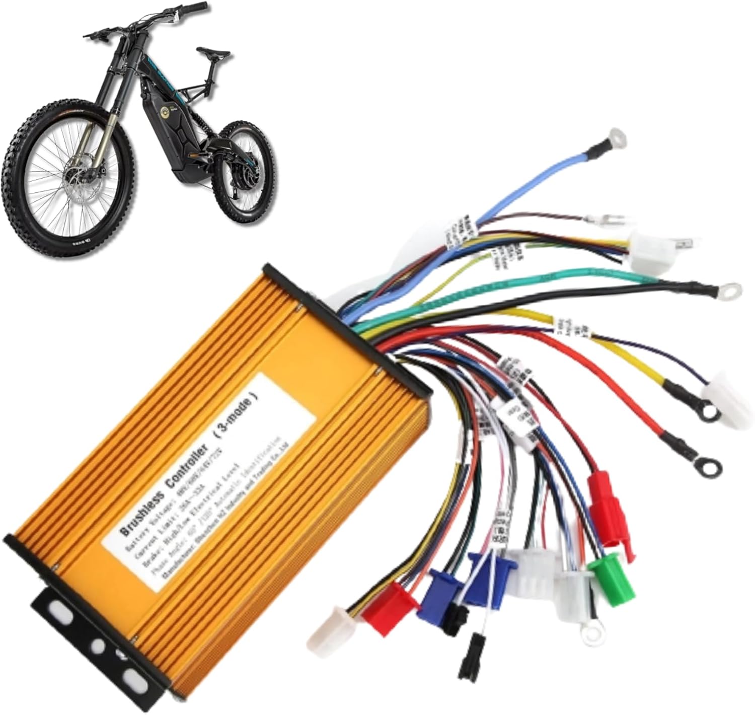 Brushless Motor Controller, Ebike Controller, 48V, 60V, 64V, 72V Ebike