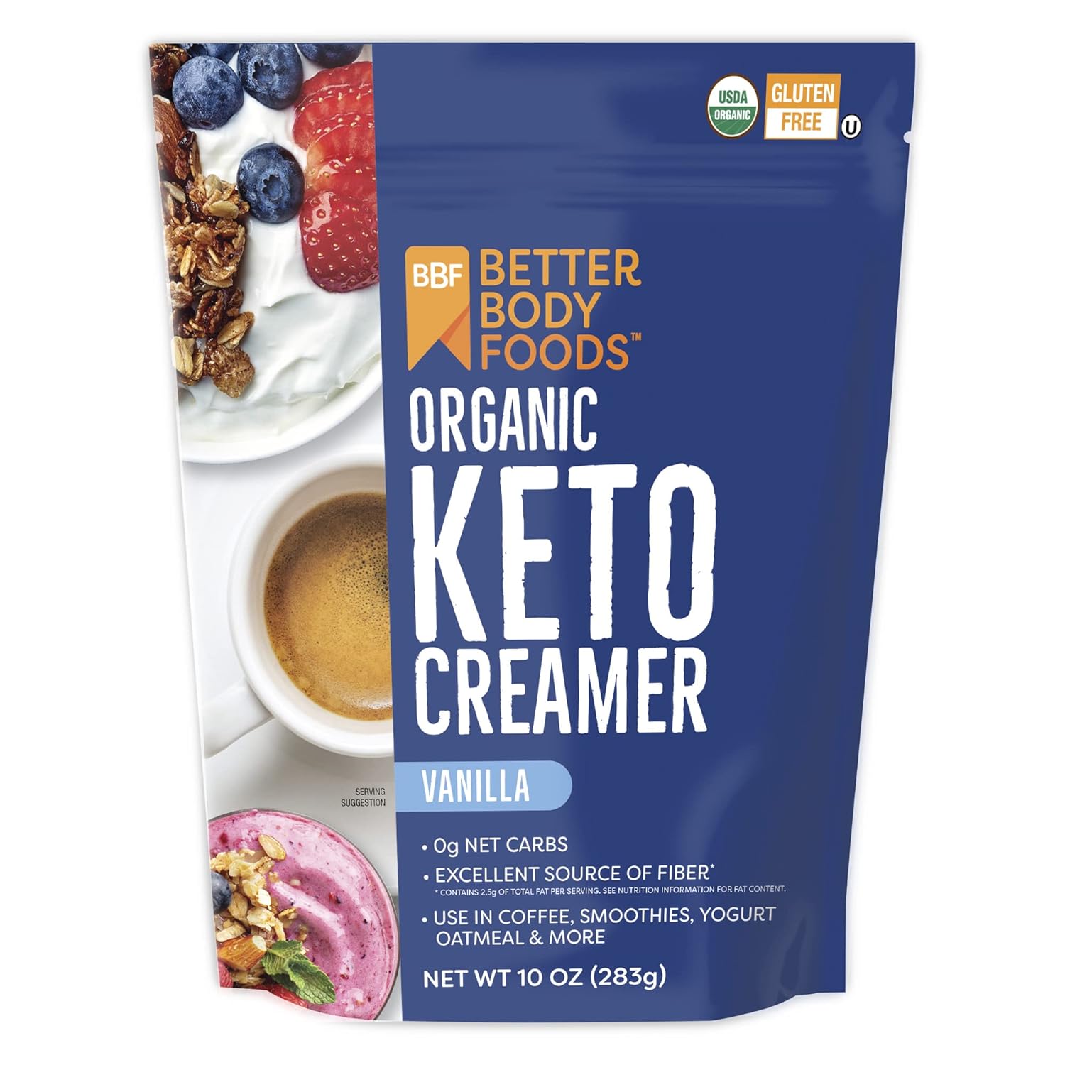 BetterBody Foods Organic Keto Creamer, Vanilla Creamer