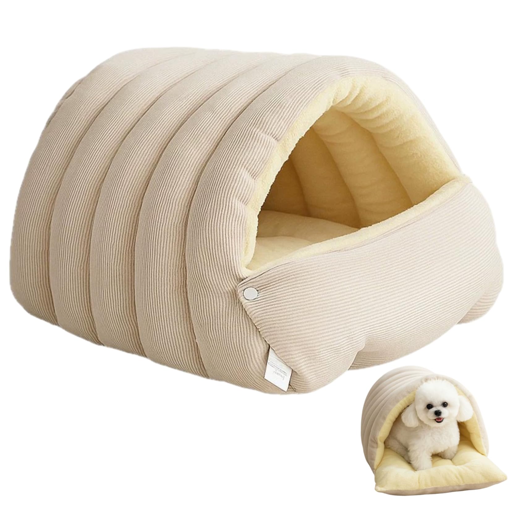 Sac de couchage pour chat contre le froid : lit de grotte chaud et lavable