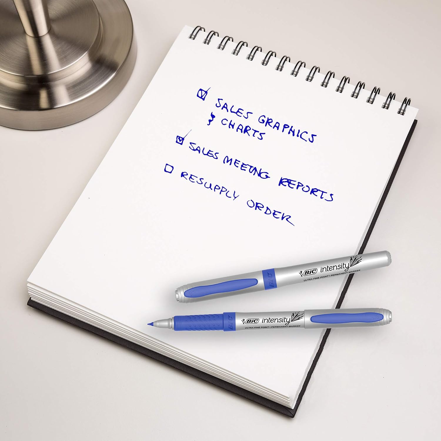 BIC intensity 12 Ultra-Fine Point Permanent Marker,Blue