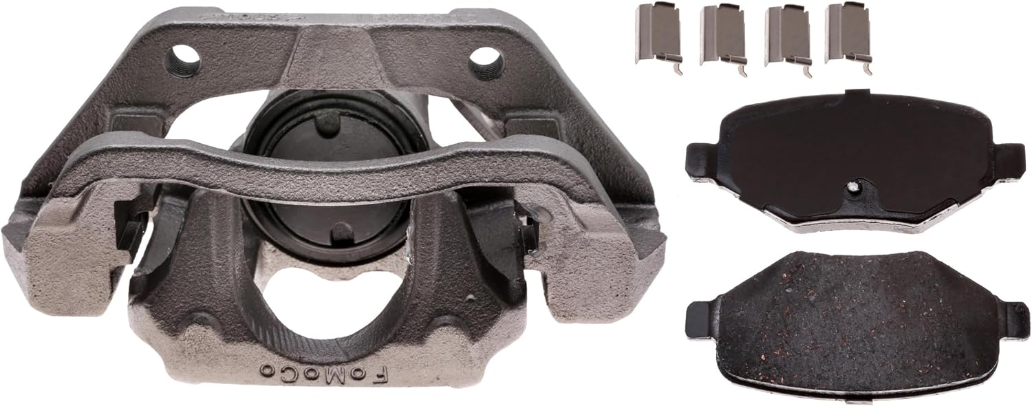 ACDelco Gold 18R12474 (19313892) Rear Driver Side Disc Brake Caliper Assembly with Ceramic Pads (Loaded Non-Coated)