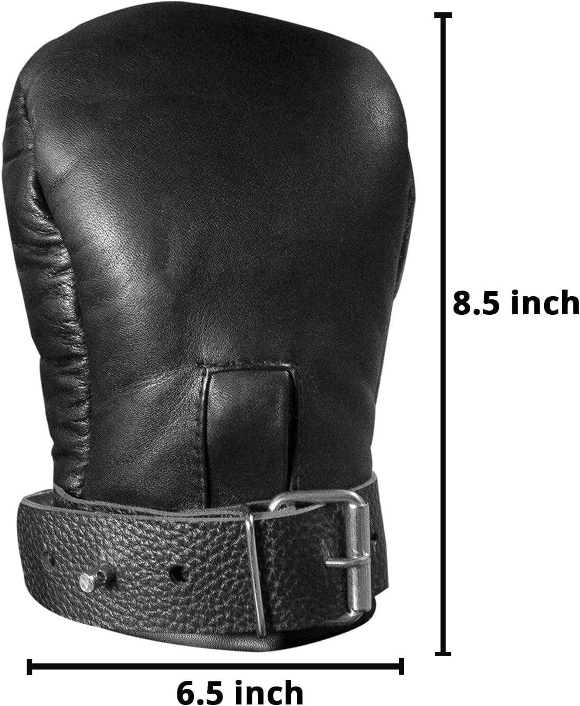 Real Black Leather Padded Mitt Gloves Wrist Hand Cuff Suspension Lockeable Restraints Bondage BDSM Cuffs (Mitts Gloves)