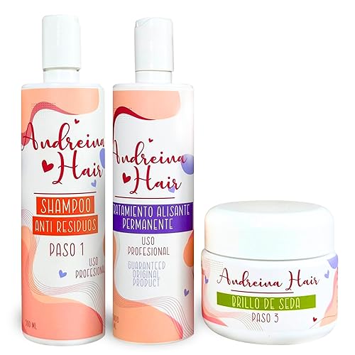 Kit de Keratina Orgánica: Tratamiento de Alisado Permanente con Keratina Colombiana, Efectos Iguales al Alisado Brasileño para Uso Profesional