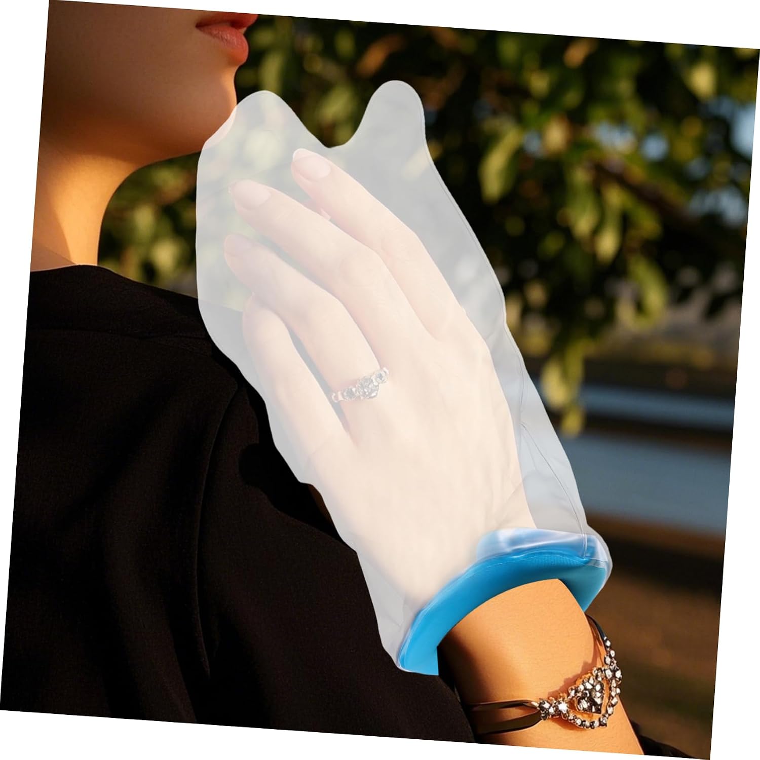 NOLITOY Shower Cover for Arm Cast Comfortable Hand Protector Sleeve for Barrier Water for Wounds for Adult
