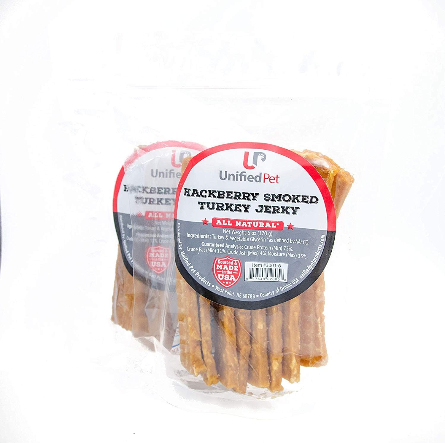 Unified Pet All Natural Healthy Dog Jerky Treats Made in USA - Smoked, Tender, Premium Jerky Sticks - Grain Free - Beef, Chicken and…