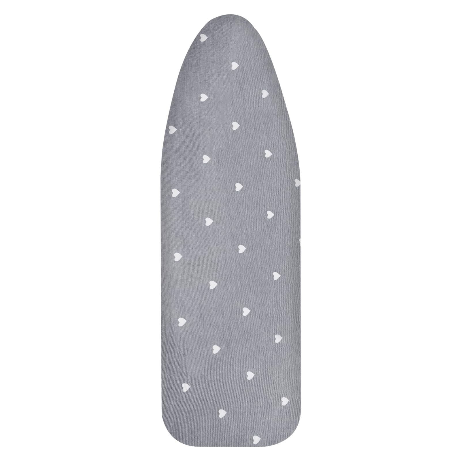 AOOTE Ironing Board Covers, 125 x 46cm Stretch Elasticated Replacement Ironing Board Covers with 100% Cotton, Heat Reflective Iron Boards Cover, Top and Thick Padding, Easy Fit, Resist Scorching