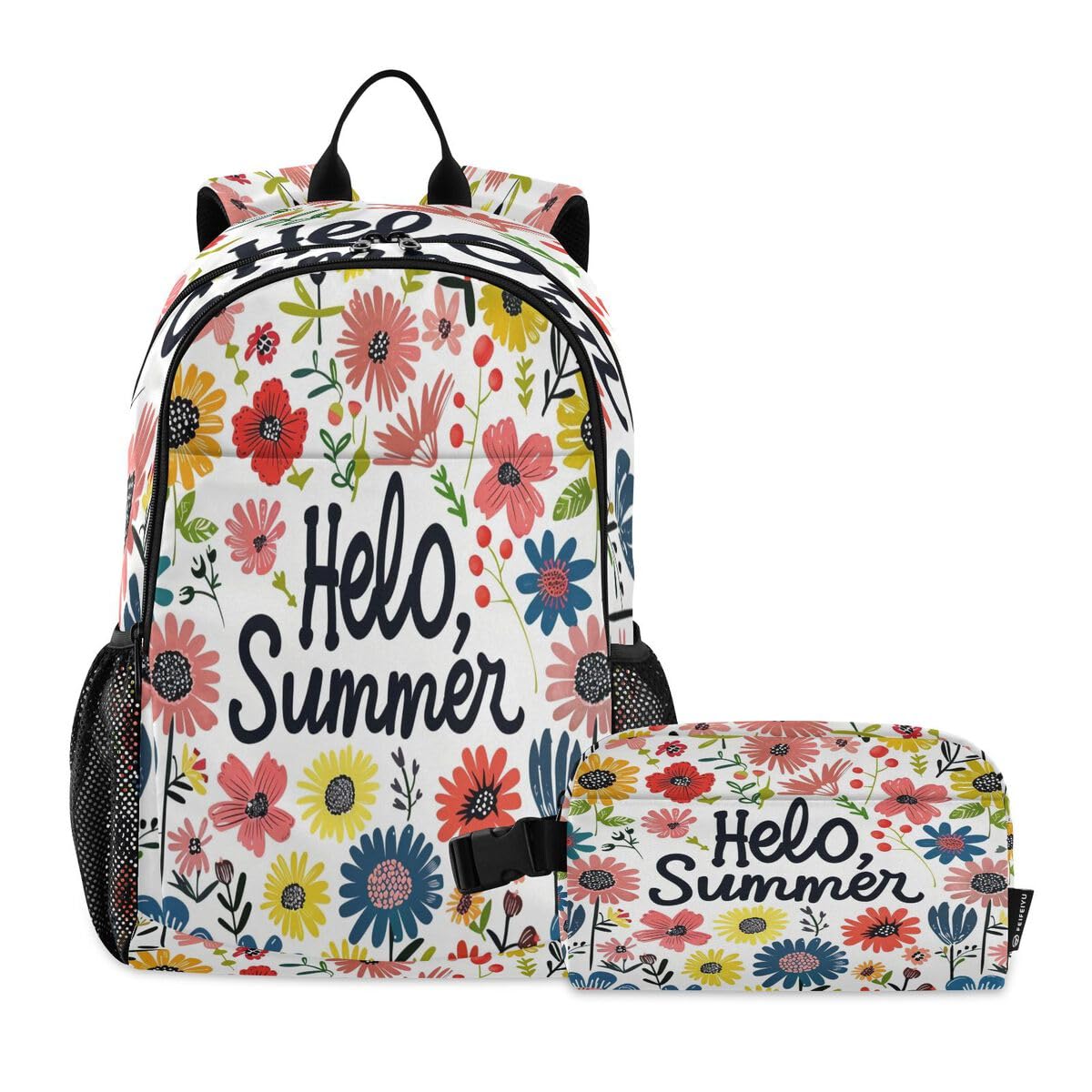 Sac à dos floral Mnsruu Hello Summer enfant fille garçon scolaire