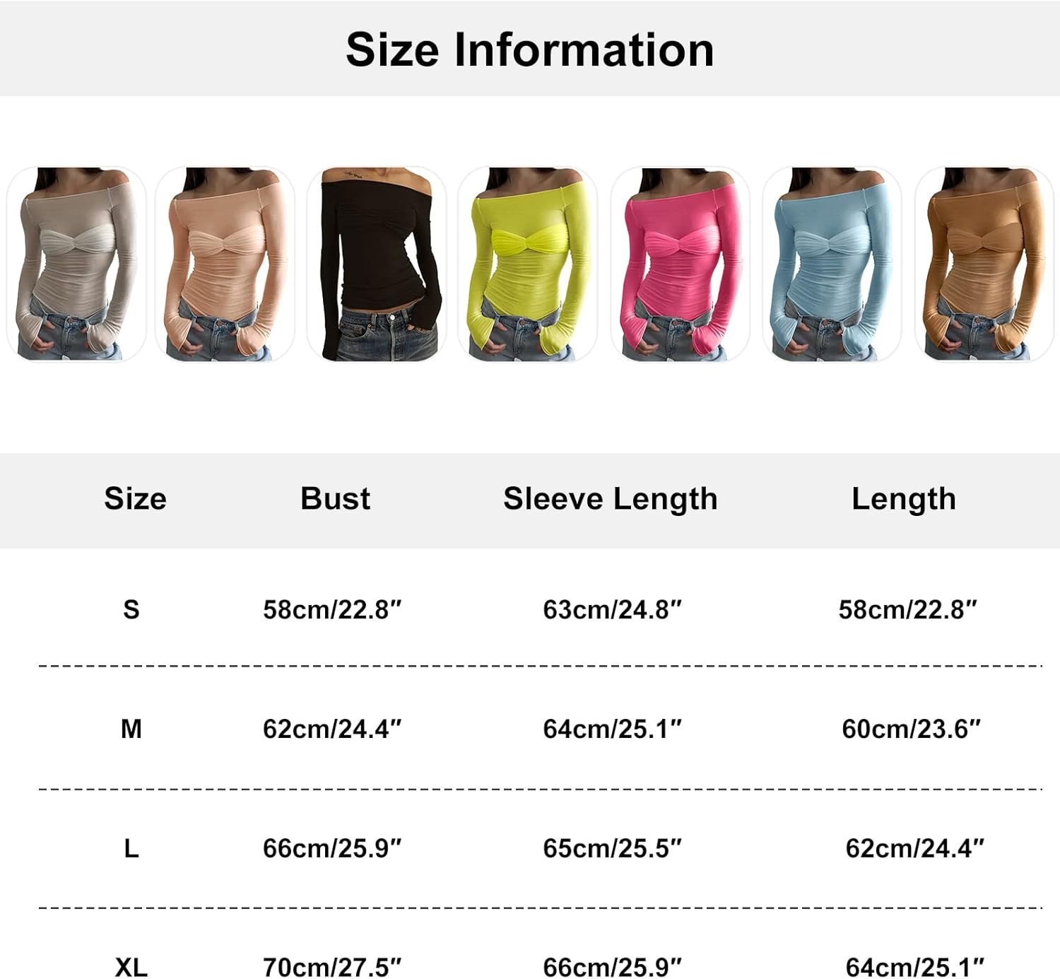 Women's Sexy Crop Top Long Sleeve Off Shoulder Going Out Tops Slim Fit Mesh Ruched Twisted Blouse Y2K T Shirt - Image 7