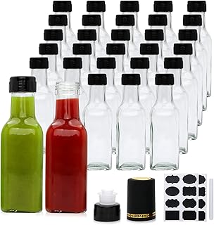 Accguan 180ml Oil Dispenser,Olive Oil Dispenser Bottle,Set with Sticker and Pen,Suitable for Storing Olive Oil, Vinegar and Other Liquids (30pcs)