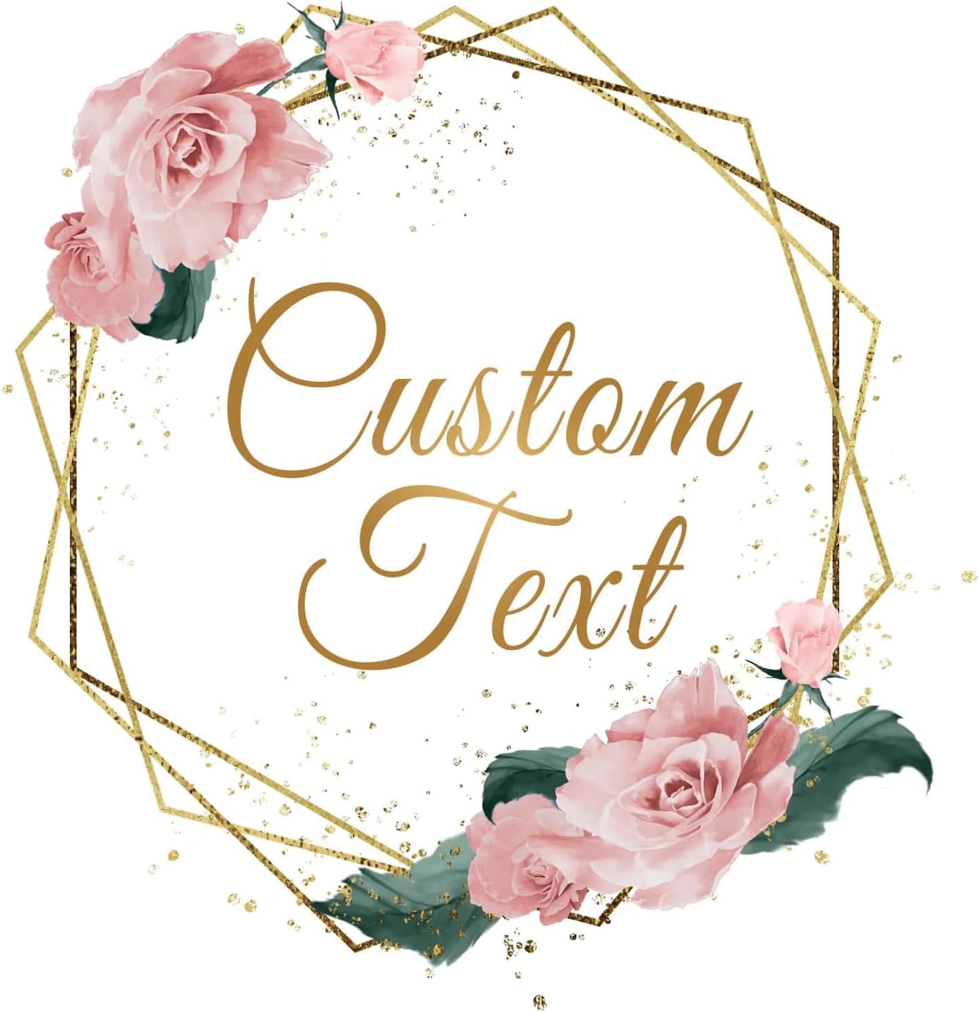 Made in USA Personalized Custom Round Stickers Labels Customized Waterproof Sticker for Business Logo Party Birthday Wedding Favors Baby Shower Bridal Handmade Family Gathering