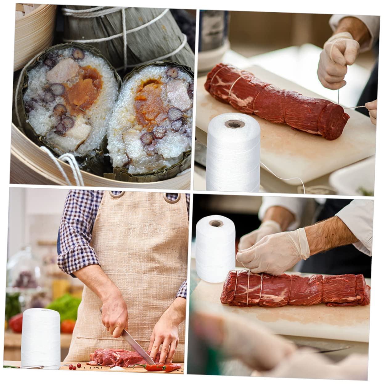 Ficelle Cuisine 70m Ficelle Alimentaire Coton 70m - Pour Rôtis, Saucisses, Boucherie - Naturel Et Résistant Bobine Coton Culinaire