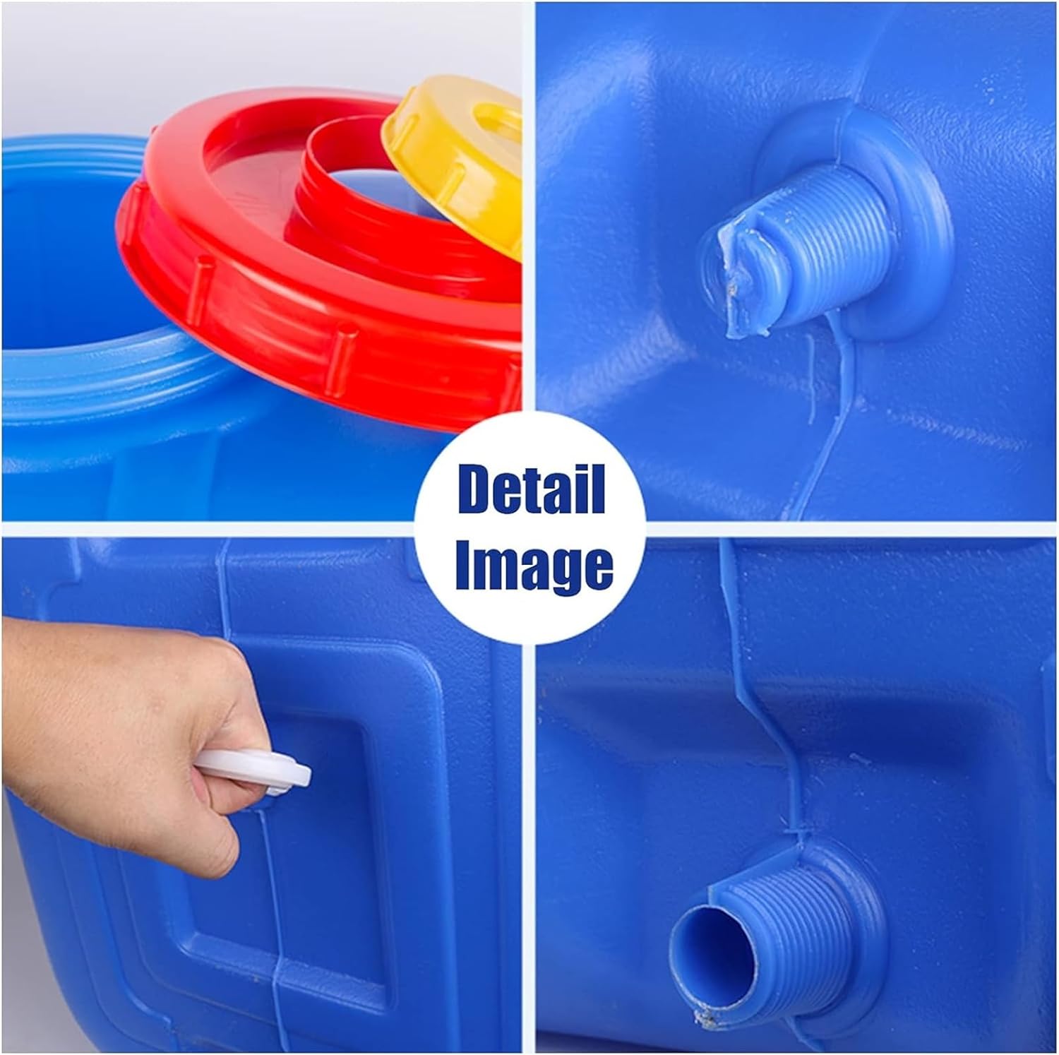 Blue Outdoor Travel Camping Water Tank 70L/100L/150L Camping & Hiking Water Storage Water Container Drop-Resistant Plastic Water Tanks Wash Carrier Equipment Bucke