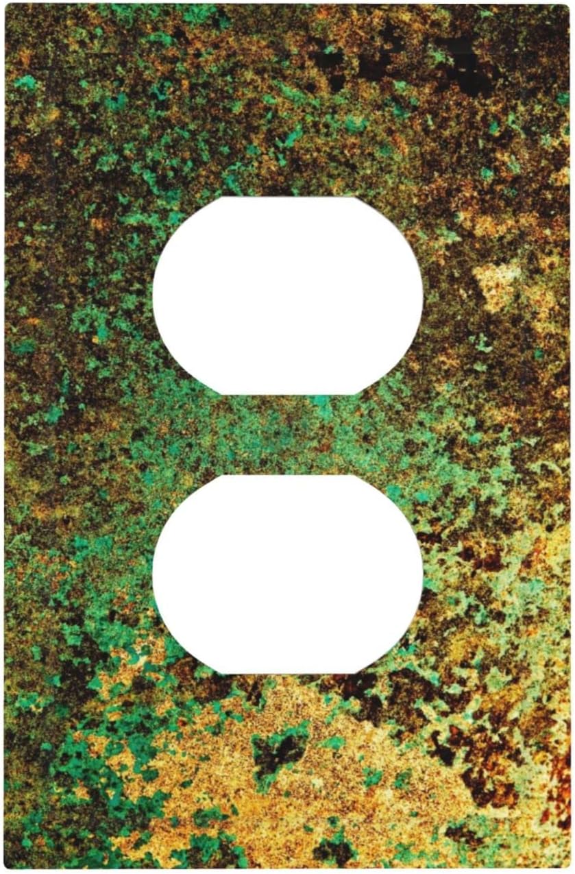 Rust Moldy Moss Green Outlet Covers 1 Gang Duplex Receptacle Wall Plate