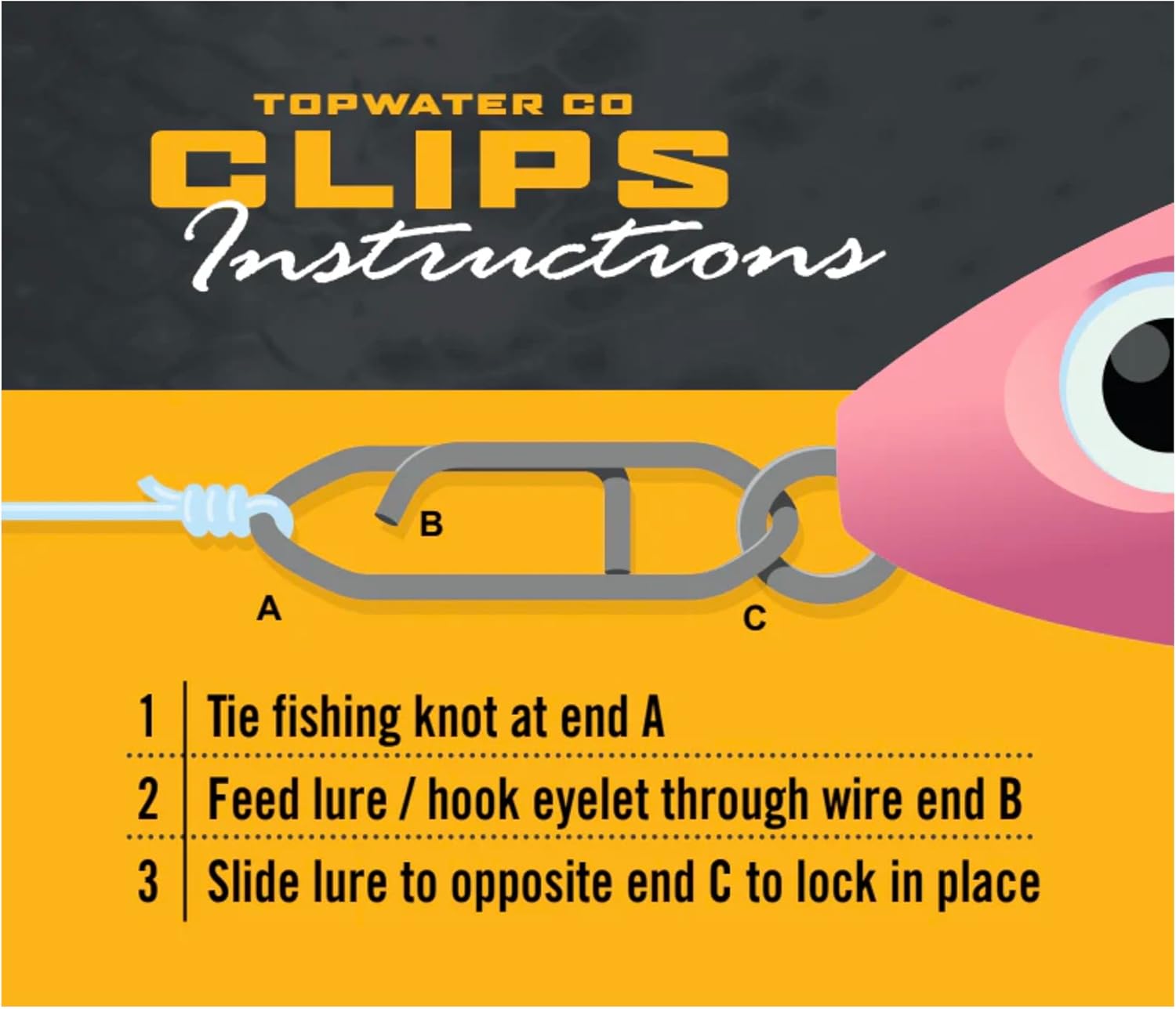 Top Water Co. Species Target Fishing Bundles – Premium Stainless Steel Speed Clips Assortment - (25 Pack)