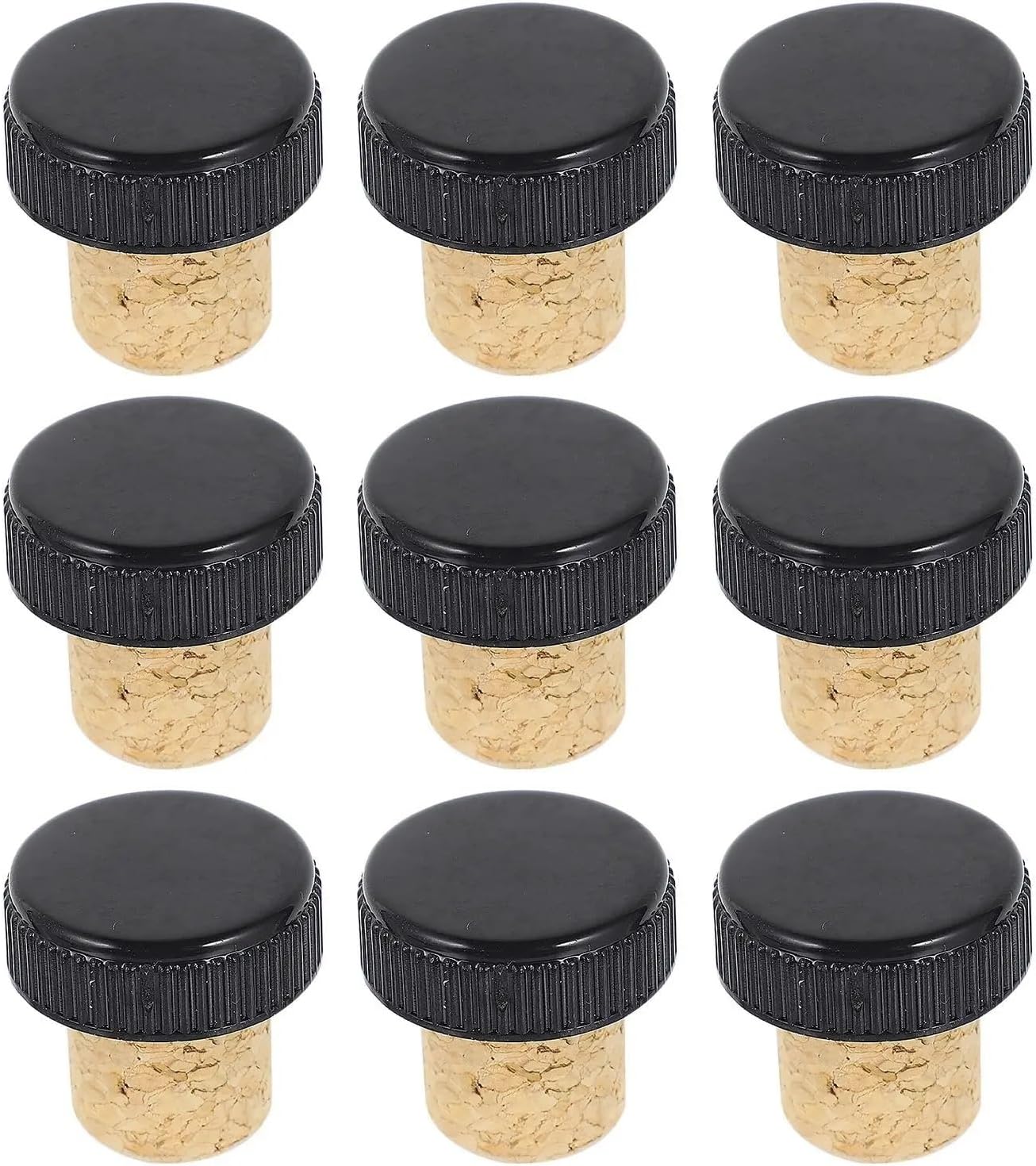 Natural Wood Wine Corks 48pcs Corks Stoppers T Shaped Design Extend Preservation Time Plastic Wood Plugs