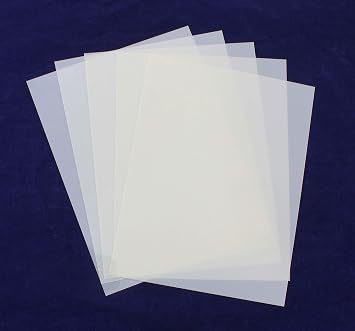 TCR Crafts Mylar Sheets - 5 Pieces of 14 Mil 8.5x11 Blank Sheets - Quilting / Sewing / Stencil Templates