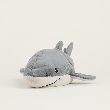 warmies Junior Shark Microwavable, Hot or Cold for Cool Relaxation and Warm Relief, Lavender Scented Cozy Plush Animal