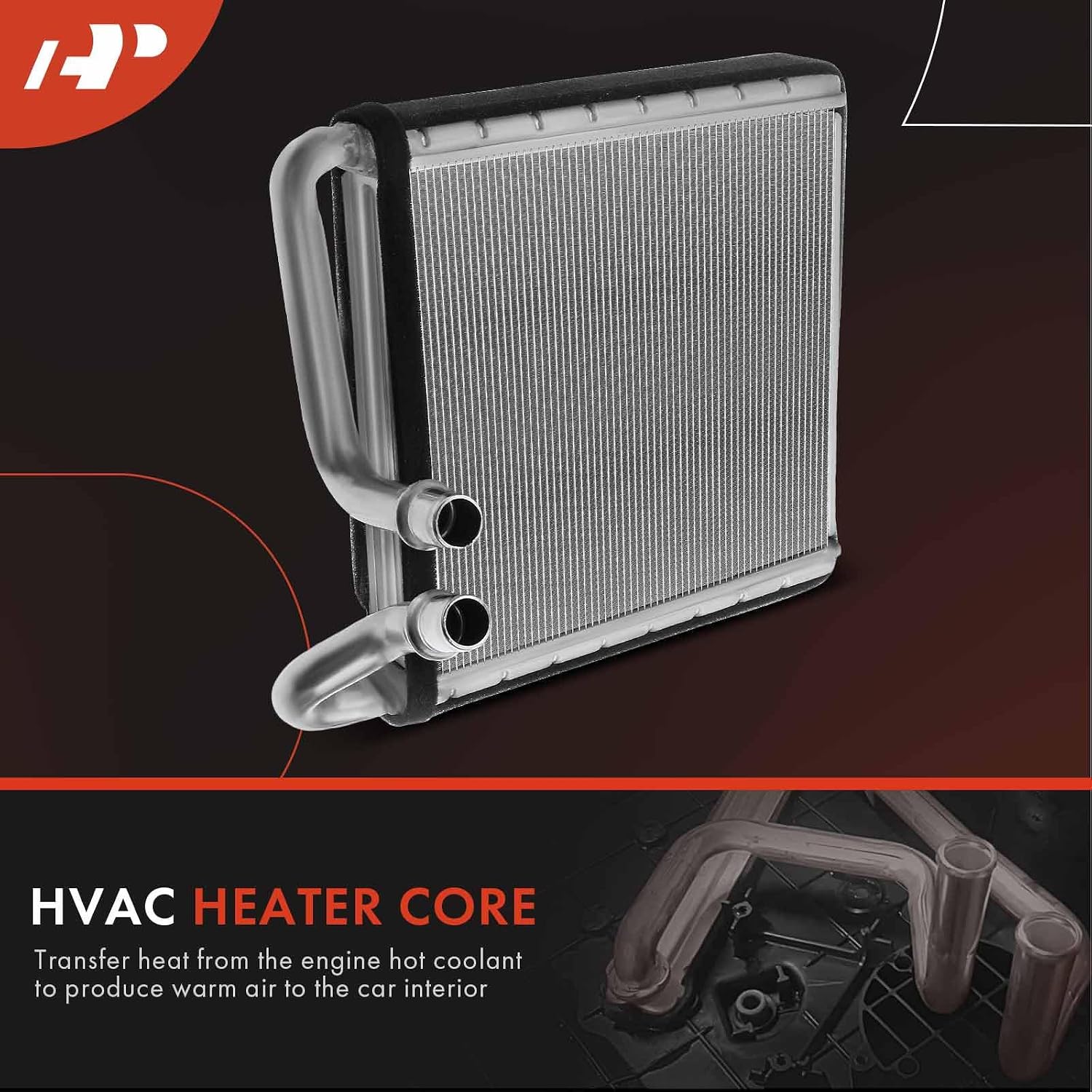 A-Premium HVAC Heater Core Compatible with Volkswagen