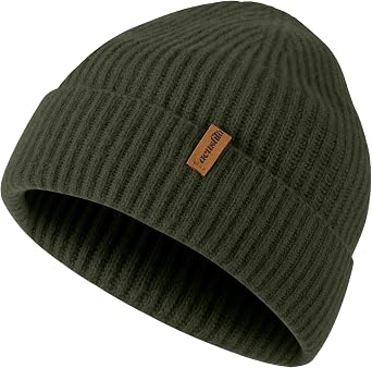 ACUSHLA 100% Merino Wool Beanie for Men & Women Oversize Winter Hat Unisex Knit Watch Cap for Cold Weather