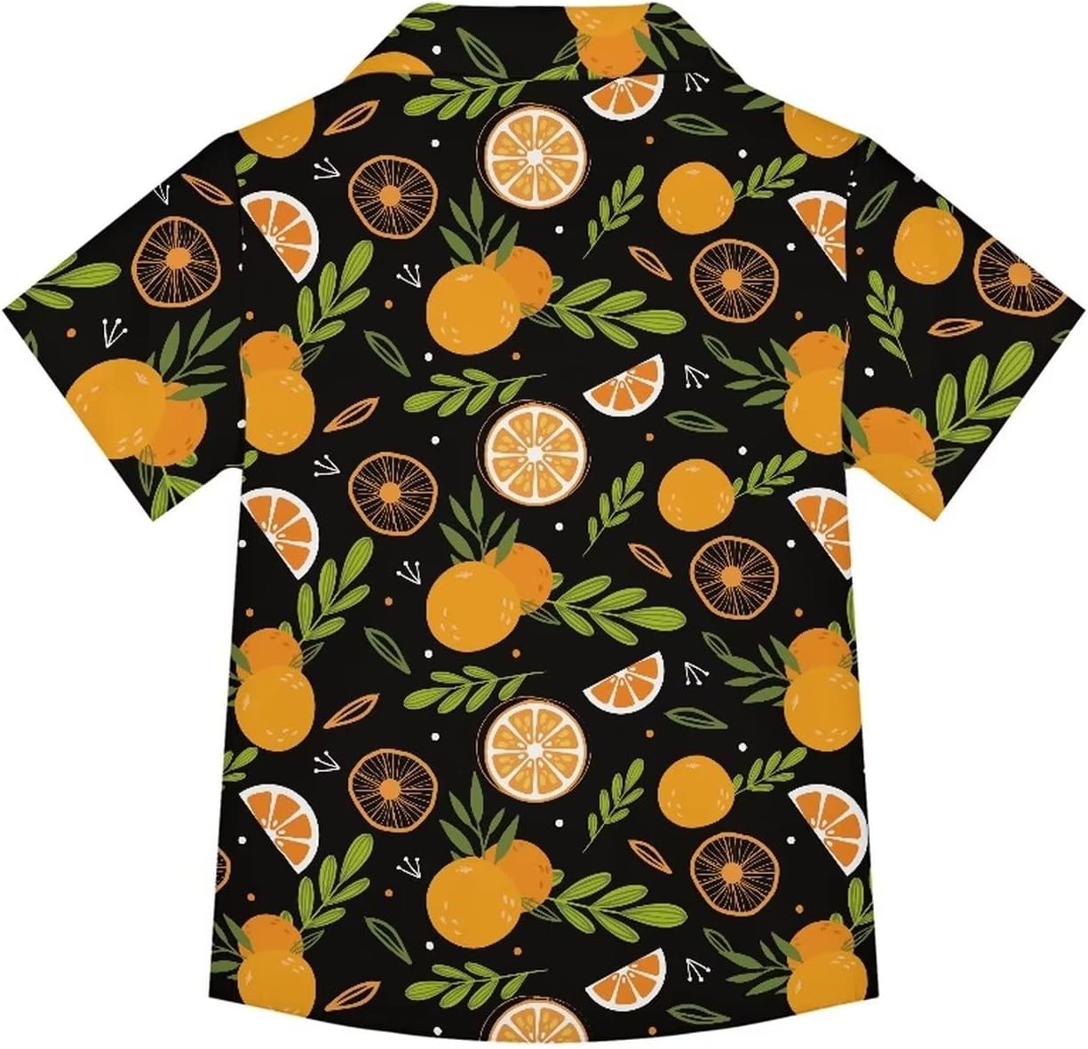 Boys Cute Hawaiian Shirts for Summer Vacation Comfy Short Sleeve V Neck Button Down Shirt Kids Beach Outfits