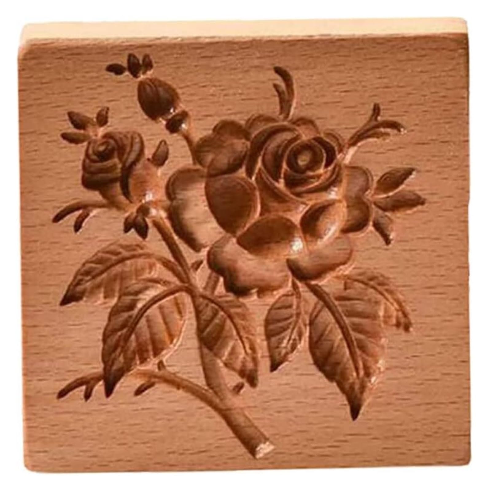 Keksausstecher, Keksformen aus Holz, Keks, Keksstempel, Keks-Backform, Holzbacken, 3D-Pressstempel, Kekspresse, DIY-Backen, Holzform