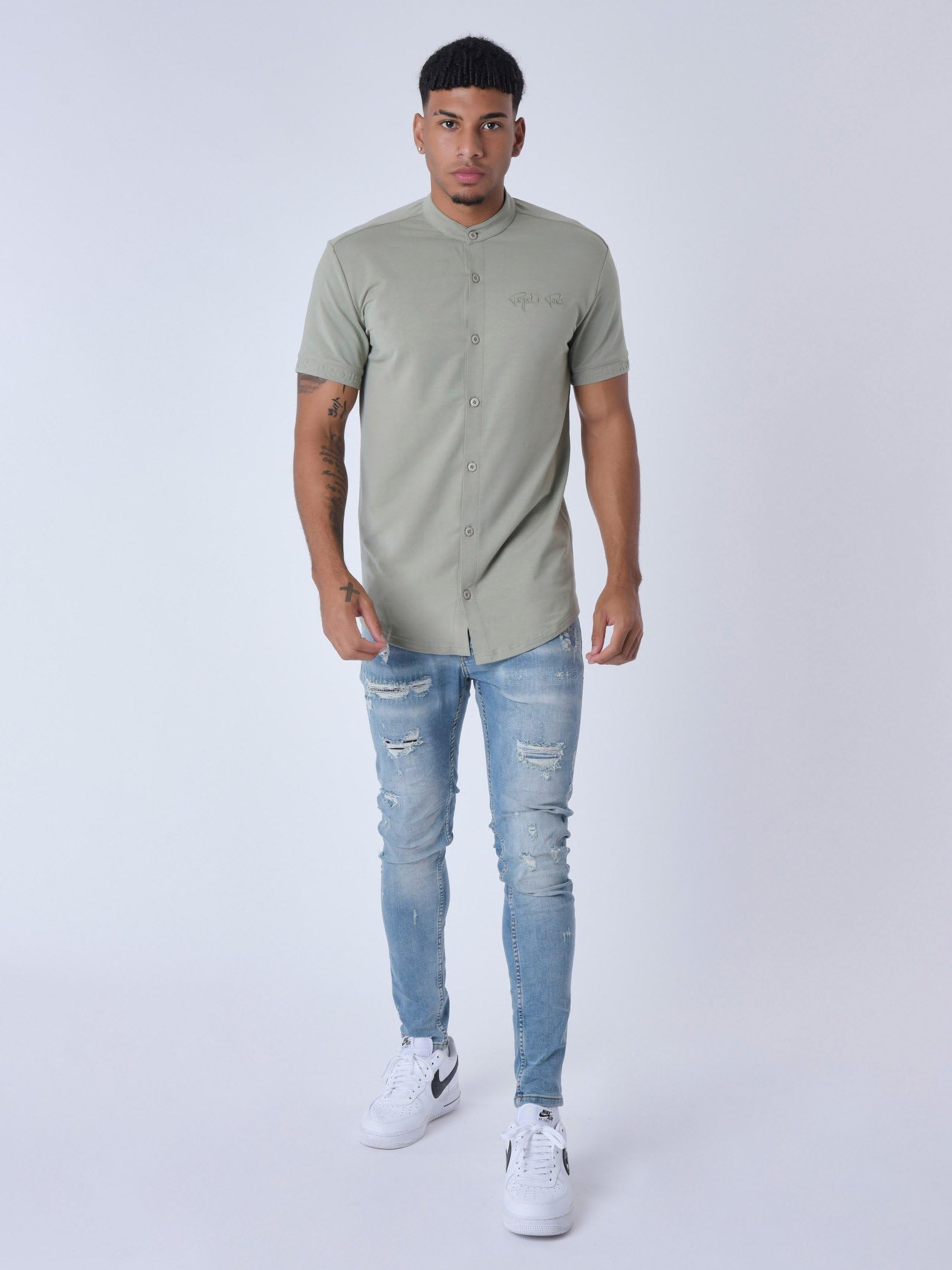 PROJECT X PARIS Camisa para hombre para mejorar el rendimiento en cada uso con detalle técnico 65 35