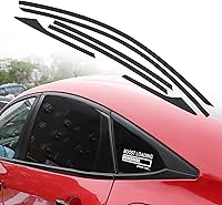 Vista 8 de TOMALL Calcomanías de vinilo para borde de ventana de automóvil compatibles con Honda 10th Civic 2016 2017 2018 2019 2020 2021 Accesorios de moldura