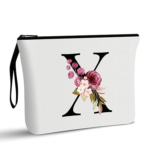 Vista 317 de Vavabox A-Z - Bolsa de maquillaje personalizada, regalos de cumpleaños para mujeres y madres, regalos para mejores amigas, bolsa de cosméticos