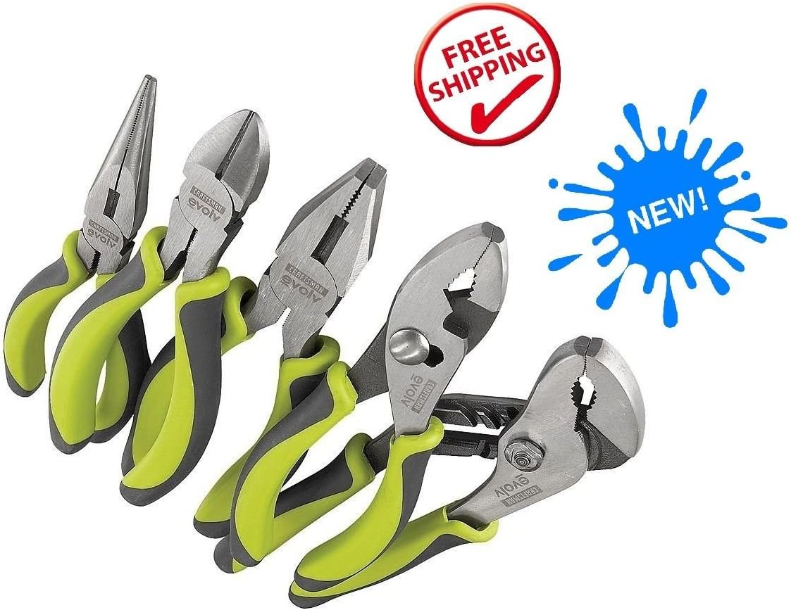 Craftsman Evolv 5 Pliers Set Plier Needle Nose Tool Green