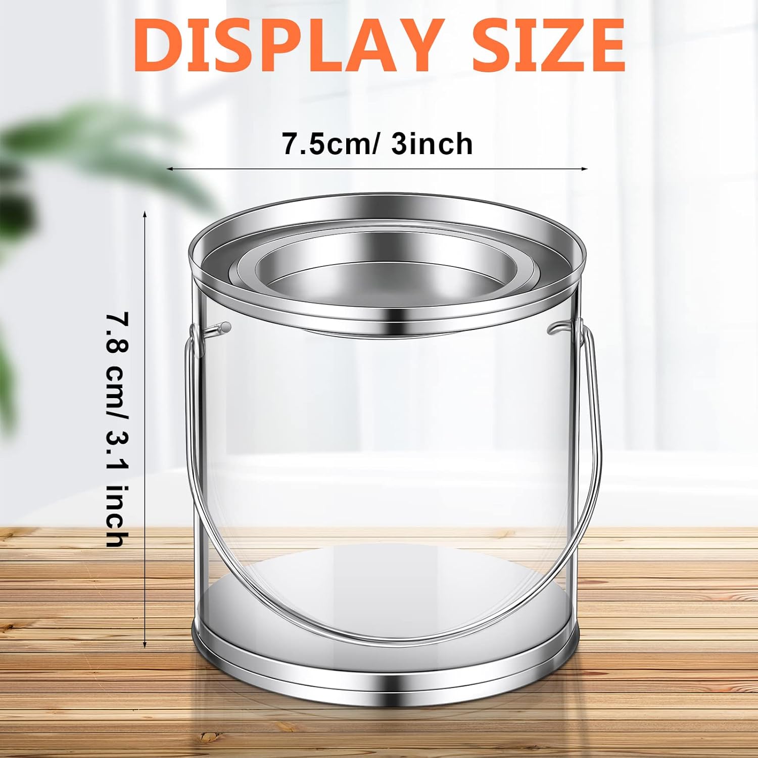 Buy Paint Cans Plastic Paint Cans Clear Small Empty Paint Cans with