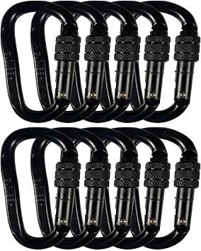 Hunter Safety Systems Recon Steel Carabiners - High-Strength, Easy-Locking, and Versatile Clips