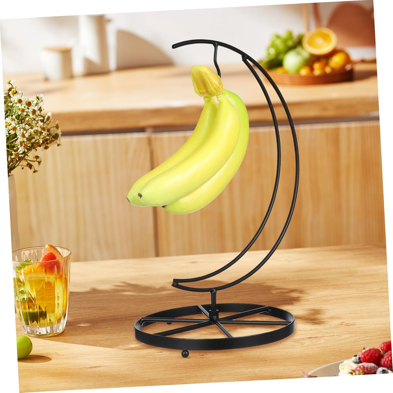 Metal Banana Hanger Rack for Kitchen Countertop Fruit Storage