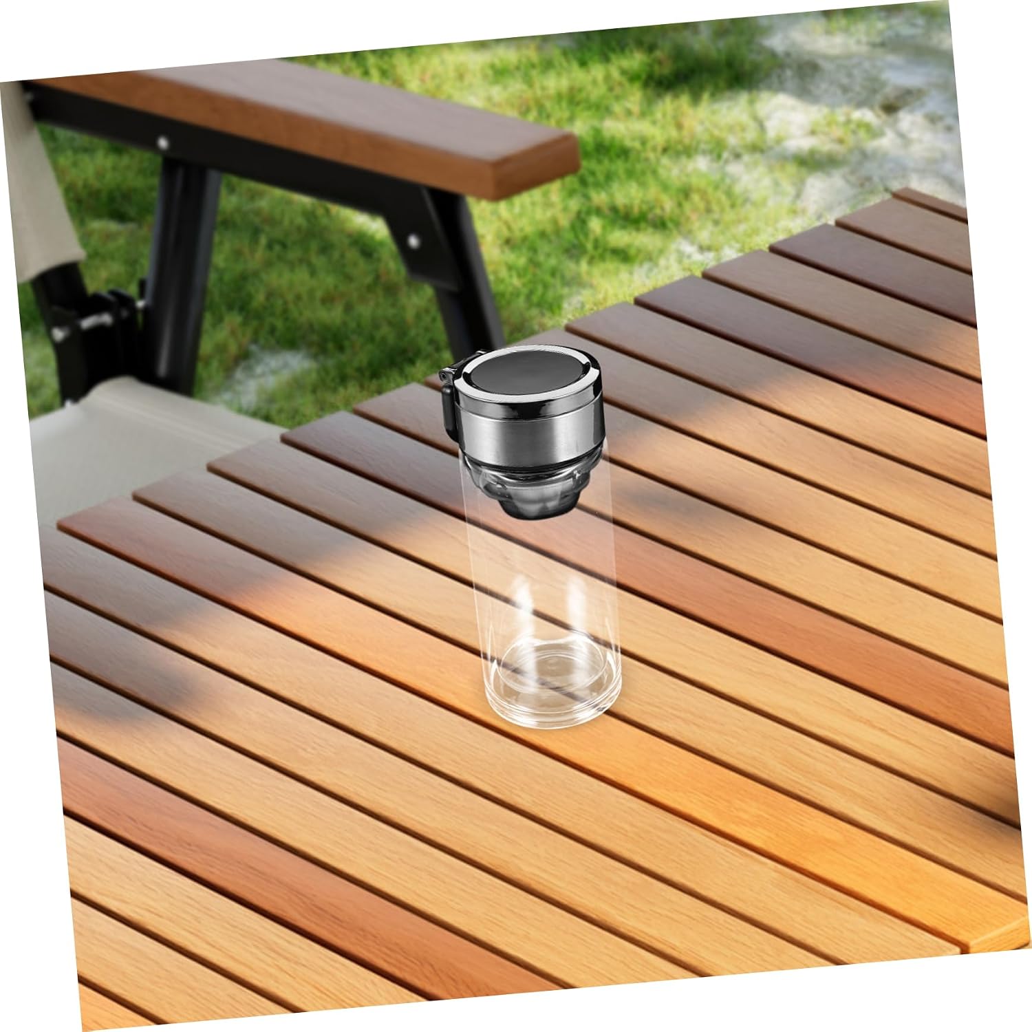 VALICLUD Glass Tea Tumbler Insulated Double-layer Tea Infuser Cup Handle for Home Office Travel