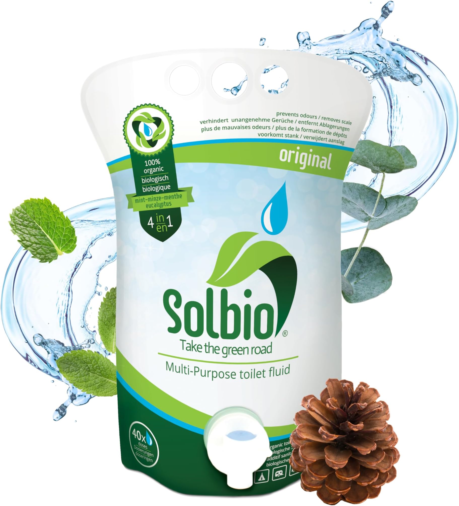 Solbio Sanitary additive for camping toilets, mobile toilet systems, chemical toilets and cassettes