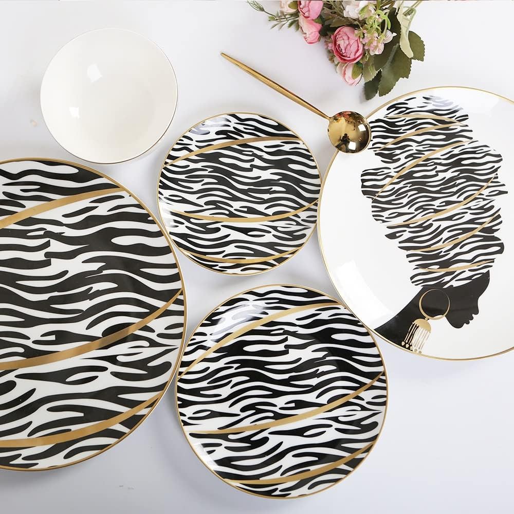 Plate European-style Ceramic Tableware Set Household Dish Pasta