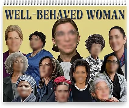 2026 Feminist Wall Calendar, Well Behaved Women Empowerment Calendar, Motivational Gift for Women, Home & Office Wall Decor, Modern Feminism Art Calendar