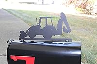 Vista 46 de Hobby, Recreation and Career Style Metal Powder Coated Mailbox Topper (Tent Camping, Matte Black)