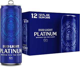 Bud Light Platinum Beer, 12 Pack Beer, 12 FL OZ Cans
