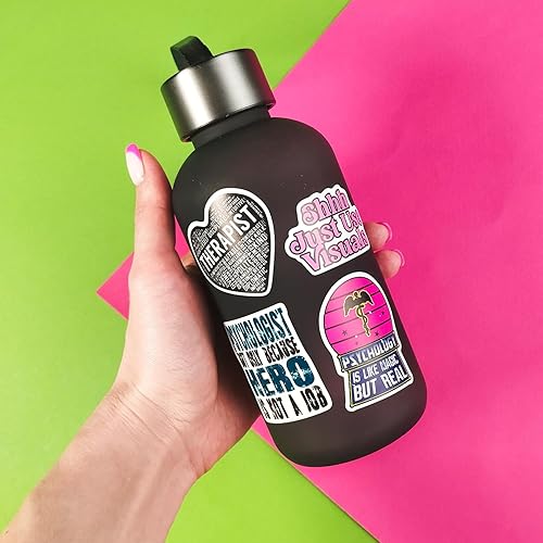 Miniatura 9 de BulbaCraft 100 calcomanías divertidas de psicología para laptop, calcomanías de terapia, regalos divertidos de psicología para mujeres y hombres,