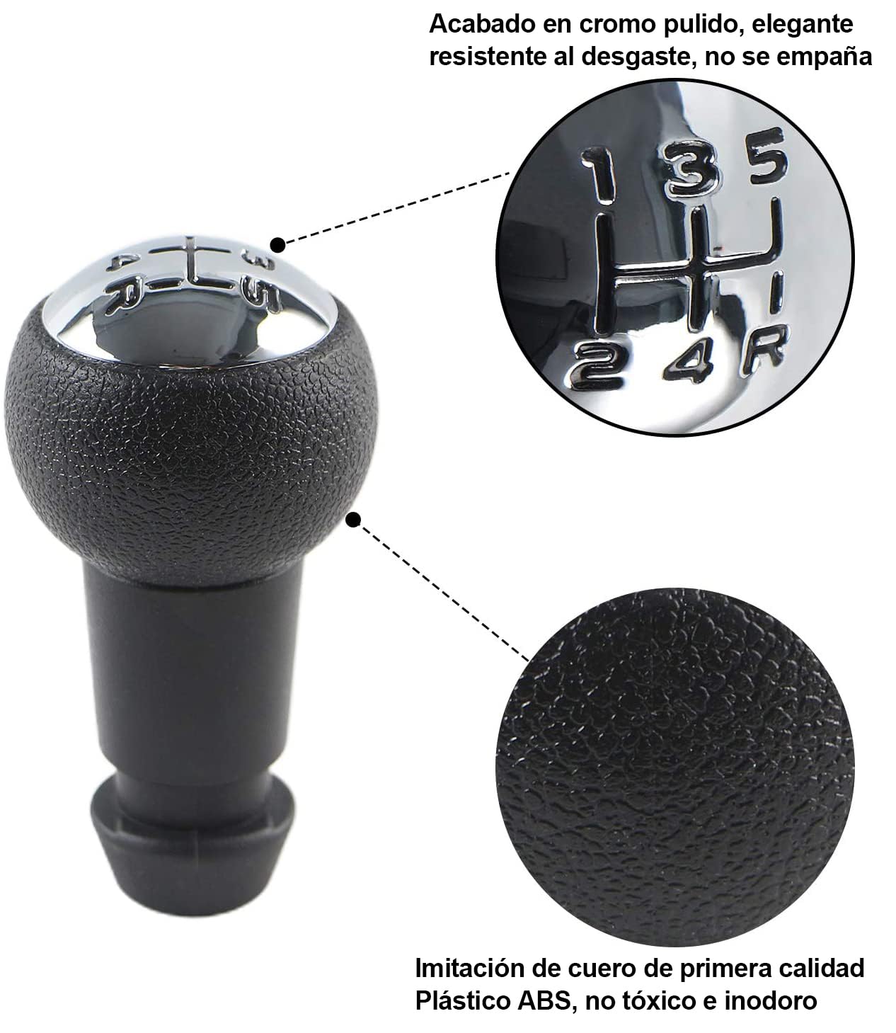 Spurtar Pomos de Palanca de Cambios 5 Marchas para Peugeot 206 207 208 306 307 1007 3008 Citroen C1 C2 C3 C4
