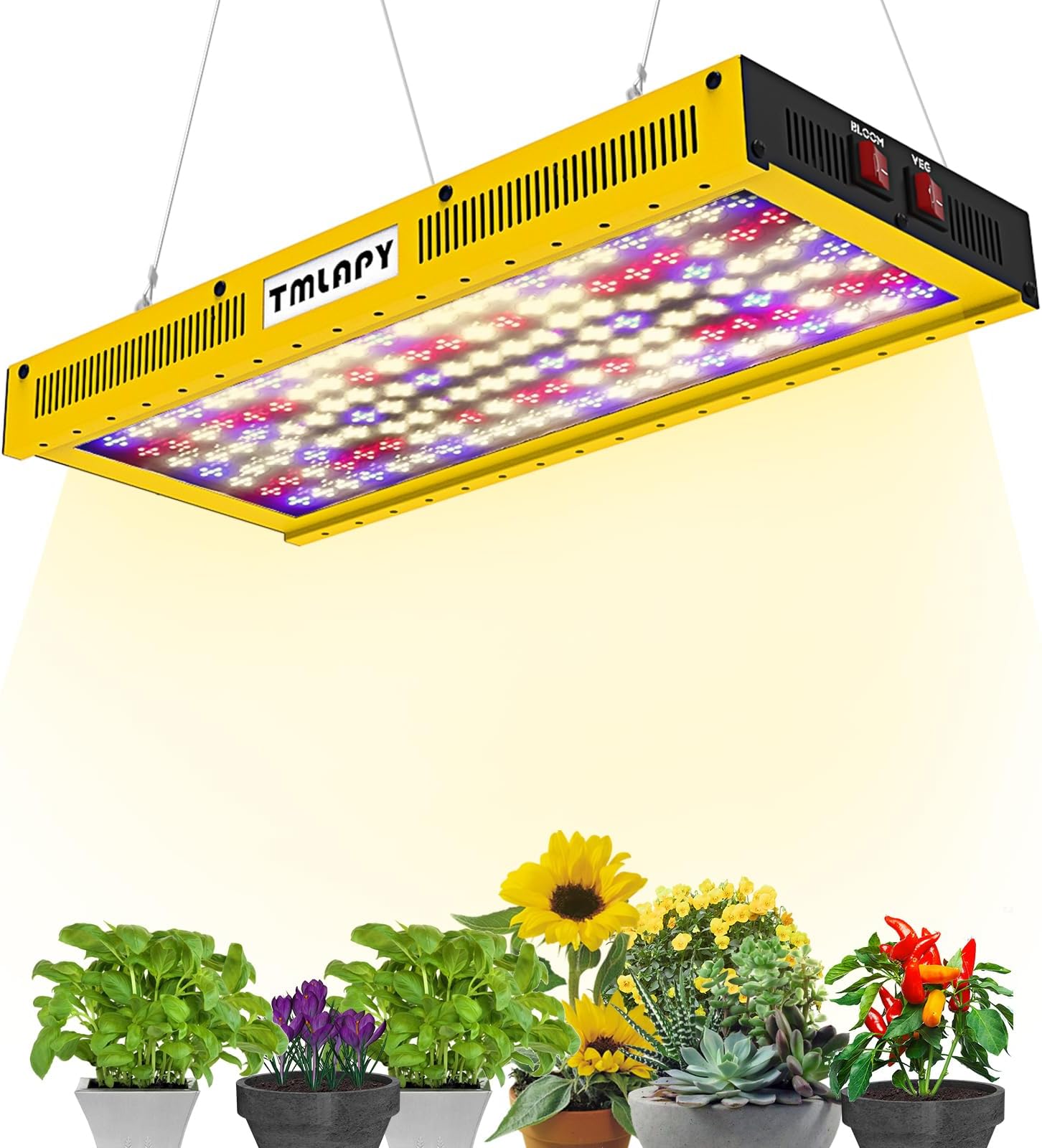LED Grow Lights, Plant Light with Full Spectrum, Growing Lamps with Daisy Chain for Indoor Plants Seeding Vegs Flowers in 2x4 Grow Tent Greenhouse(270Watts)