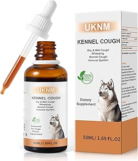 Kennel Cough Treatment, UKNM Kennel Cough Drops for Dogs,Natural Cough Supplement for Dogs,Herbal Kennel Cough Drops for All Breeds & Size